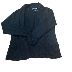 Jason Maxwell Black Cardigan with Pockets